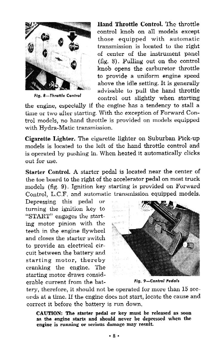 1956 Chevrolet Trucks Operators Manual Page 6